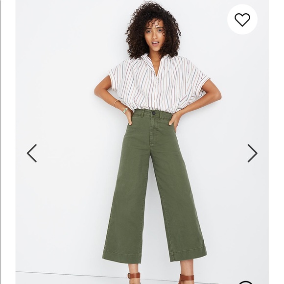 Madewell Pants - Emmett Wide-Leg Crop Pants